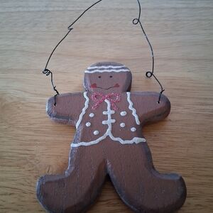 Festive Brown Gingerbread Ornament